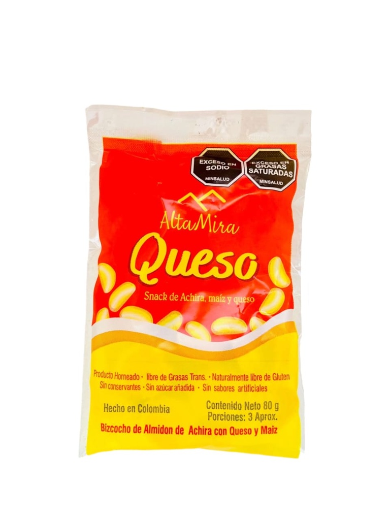 Biz. de Maíz y Queso red paq 80 gr 
